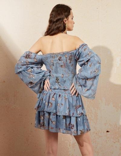 Top Floral Volantes