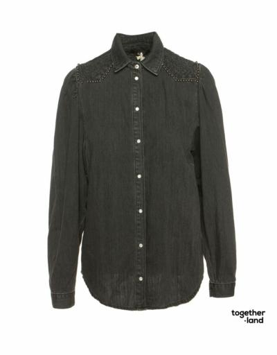Camisa BSB Denim Tachas