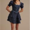 Vestido corto denim