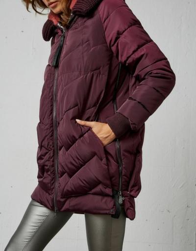 Abrigo BSB Fashion acolchado con capucha