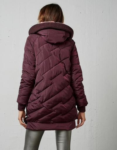 Abrigo BSB Fashion acolchado con capucha