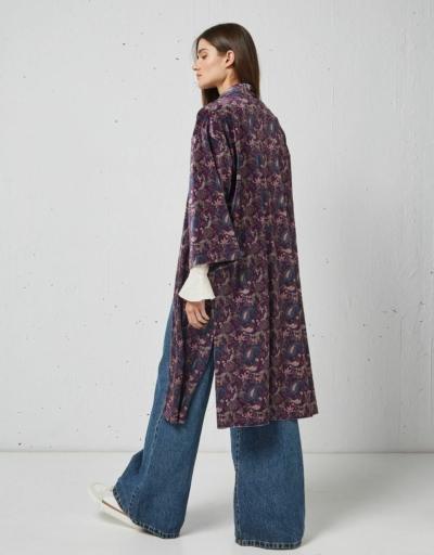 Kimono Terciopelo Flores BSB