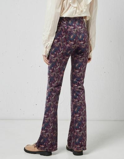 Leggins Floral Terciopelo