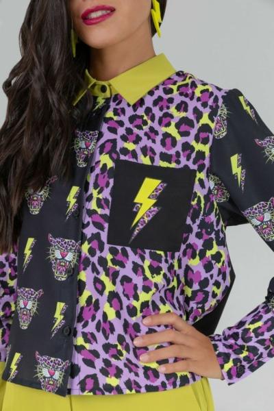 Camisa Crop Punk