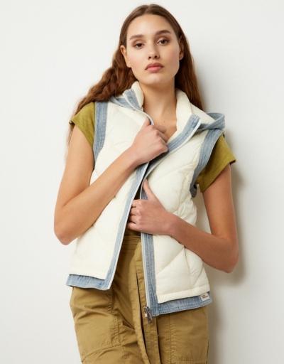 Chaleco Detalle Denim BSB