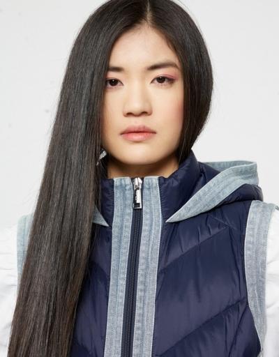 Chaleco Detalle Denim BSB