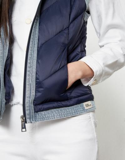 Chaleco Detalle Denim BSB