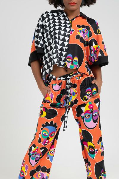 Camisa Oversize Crop - África Lolina