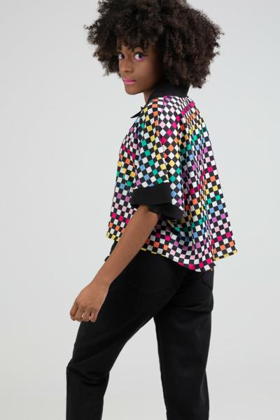 Camisa Oversize Crop - Befree Lolina