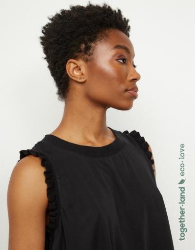 Blusa Detalle Volante Manga BSB