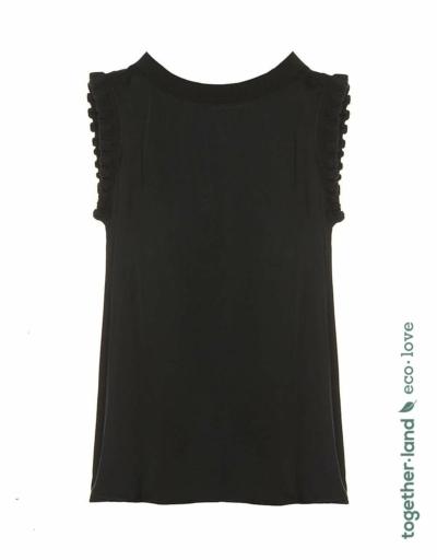 Blusa Detalle Volante Manga BSB