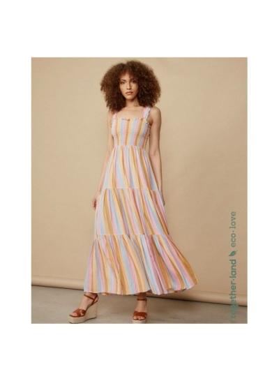 Vestido Multicolor Rayas BSB