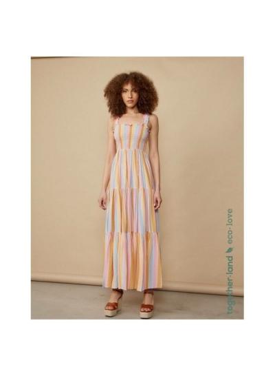Vestido Multicolor Rayas BSB