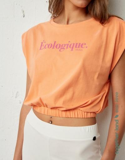 Camiseta Cropped Estampado Frontal BSB