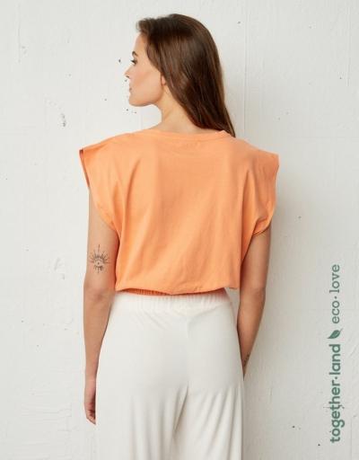 Camiseta Cropped Estampado Frontal BSB