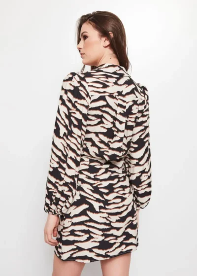Vestido Sarga Animal Print Gaudí