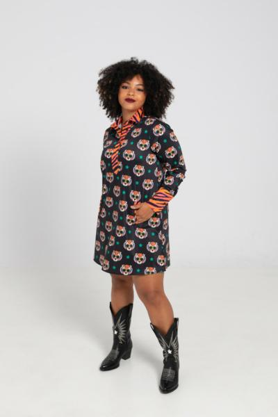 Vestido Corte Cuello A Good Vibes Lolina