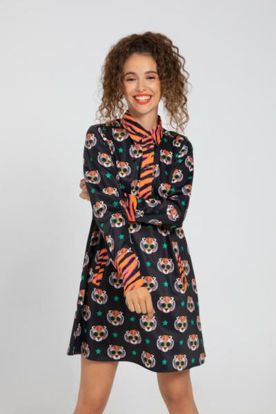 Vestido Corte Cuello A Good Vibes Lolina