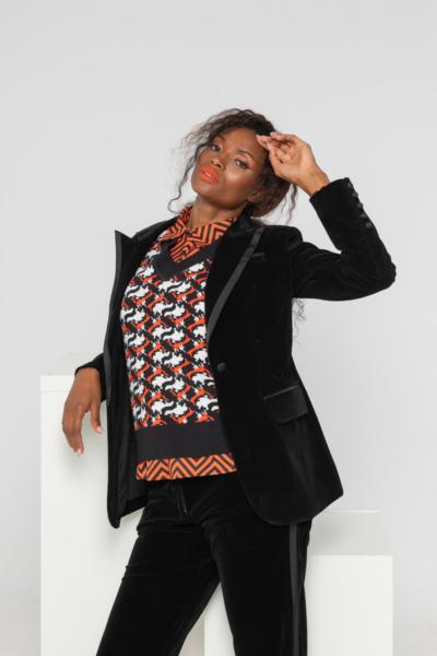 Blazer Ribete- Pantone Lolina