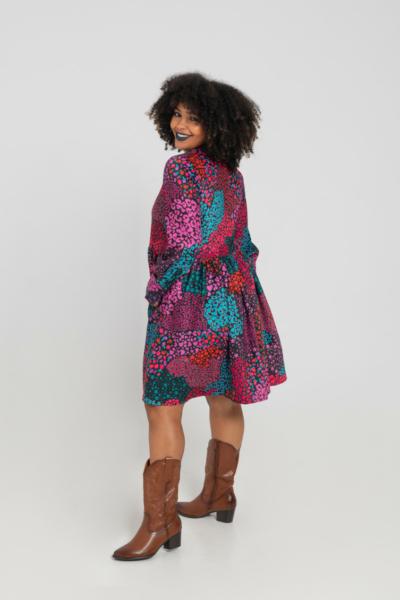 Vestido Cuello Volante - Haz El Amor Lolina