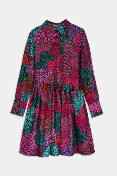 Vestido Cuello Volante - Haz El Amor Lolina
