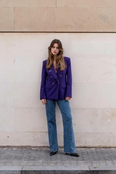 Blazer Entallada Cruzada