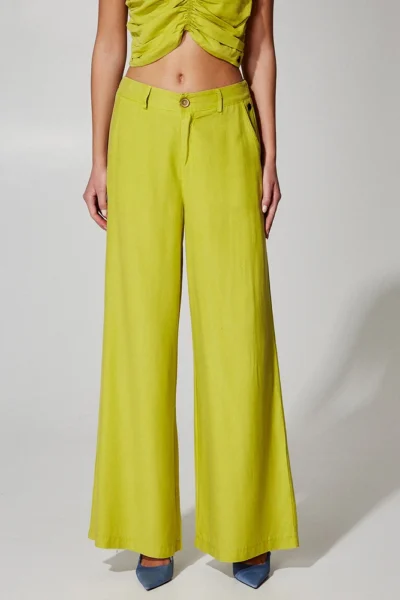 Pantalones Anchos Tiro Alto BSB