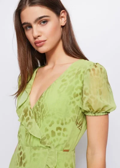 Vestido Georgette Estampado Gaudí