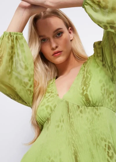 Vestido Georgette Estampado Gaudí