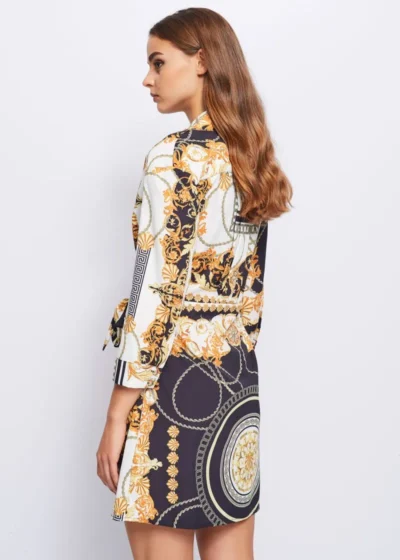 Vestido Corto Estampado Gaudí