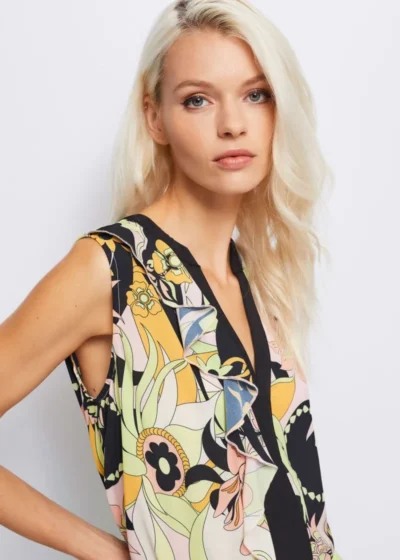 Top Georgette Estampado Gaudí