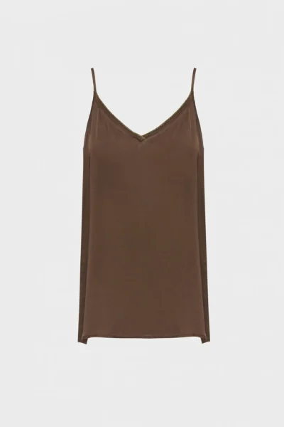 Blusa sin mangas con toque satinado - Togetherland BSB