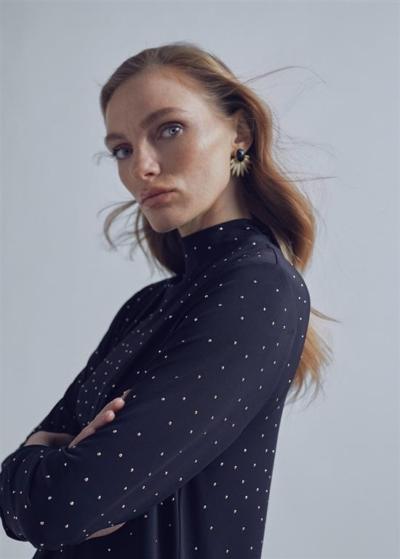Chaqueta Punto Detalle Strass By Maite