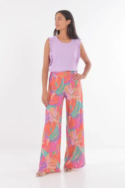 Pantalón Palazzo Estampado Ity Mimi Mua