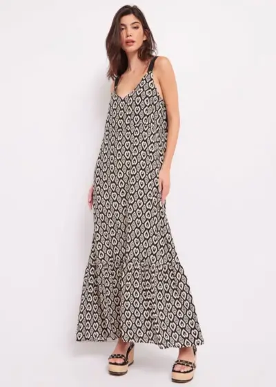 Vestido Muselina Estampado Gaudí