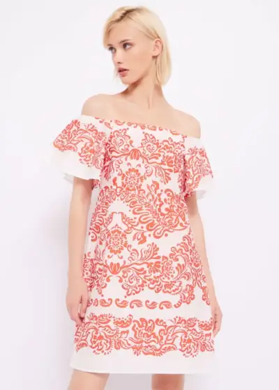 Vestido Corto Estampado Gaudí