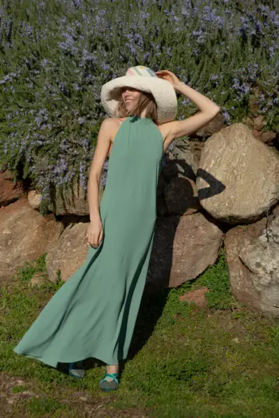 Vestido Vernazza Green Name The Brand