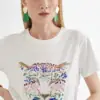 Camiseta Tigre Bordado By Mayte - Imagen 2