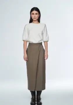 Falda Simone Kaki Unike Unlimited