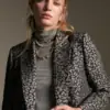 Blazer Jacquard Animal Print By Mayte - Imagen 4