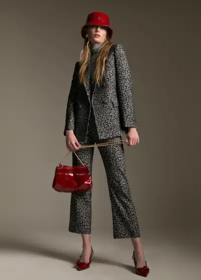 Blazer Jacquard Animal Print By Mayte