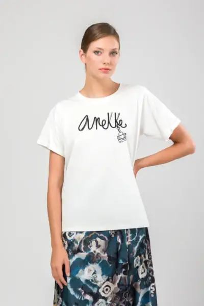 Camiseta manga corta blanca Studio Anekke