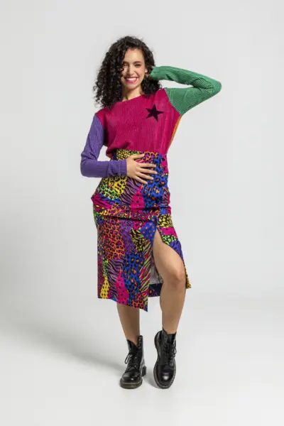 Camiseta Sencilla Multicolor con posicional estrella - Caótica Lolina