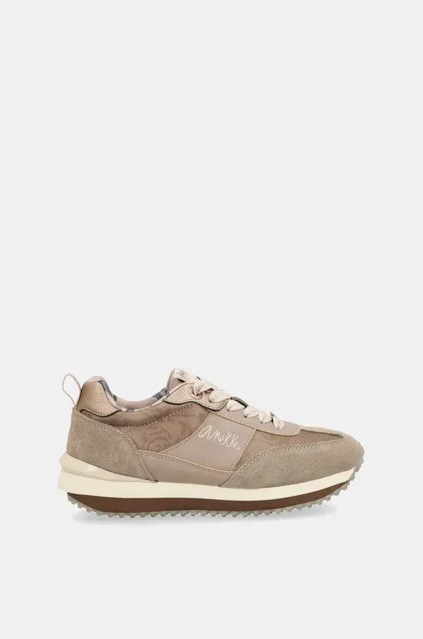 Deportivos beige suela multicolor Anekke Deportivos beige suela multicolor Anekke