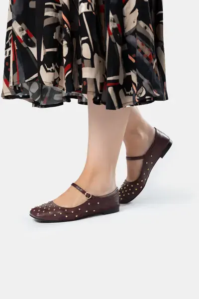 Bailarinas tachuelas burdeos Anekke Bailarinas tachuelas burdeos Anekke